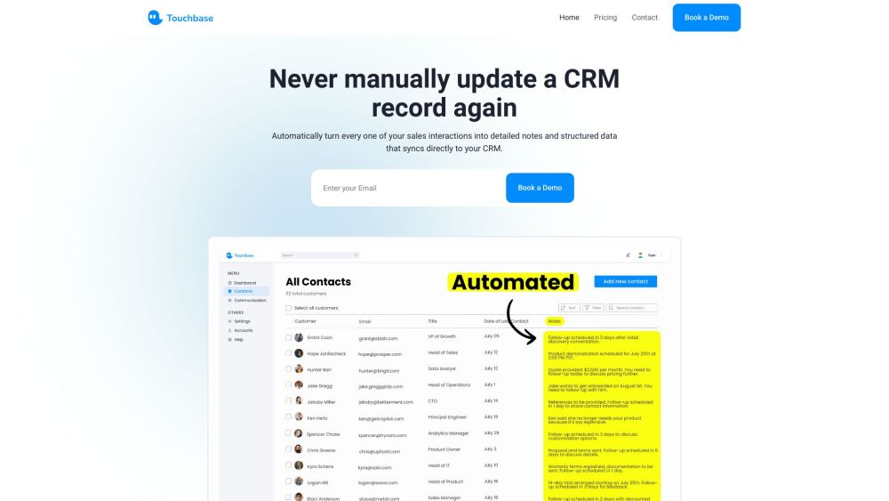 Touchbase CRM