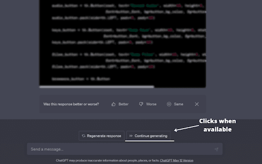 ChatGPT Auto-Continue &amp;amp;amp; Token Tracker
